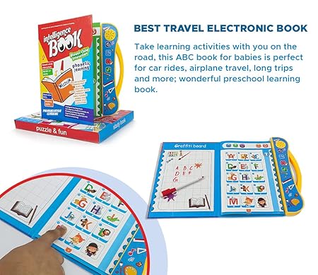 Interactive Children Book -Musical English Educational Phonetic Learning Book for 3 + Year Kids, Boys, Toddlers (Multicolor) (Intelligence Book)