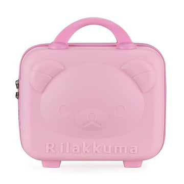 Hard Shell Vanity Cases for Women Portable Waterproof Cosmetic Travel Case, Toiletry Case with Zipper & Clip-on Function Cosmetic Bag, Size- 31x30x16 CM(Pink)